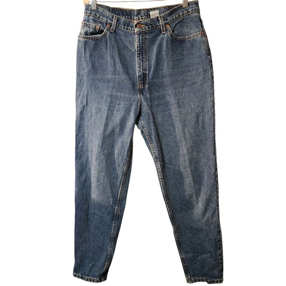 Vintage LEVI'S 522 TAPERED FIT JEAN Taper Leg Made USA Denim sz 16 Short Jeans - Picture 1 of 8